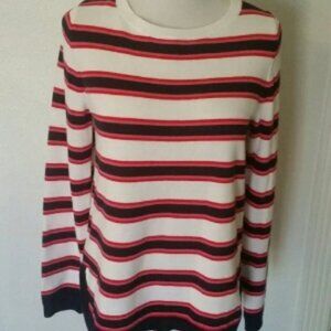 TOMMY HILFIGER l Striped Crew Neck Sweater L B6